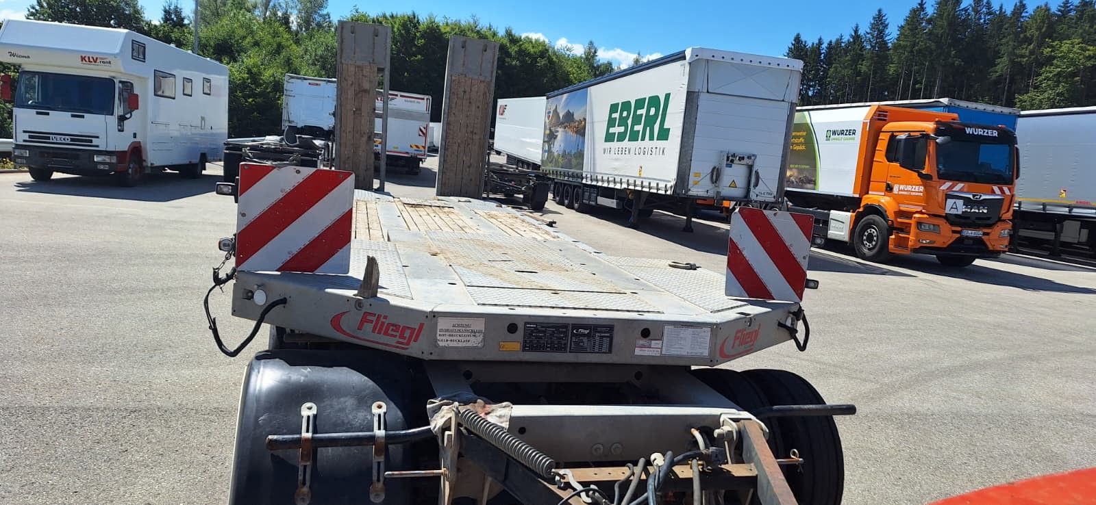 Fahrzeugabbildung Fliegl VTS-S 400 4 Achs Tieflader hydr. Rampen