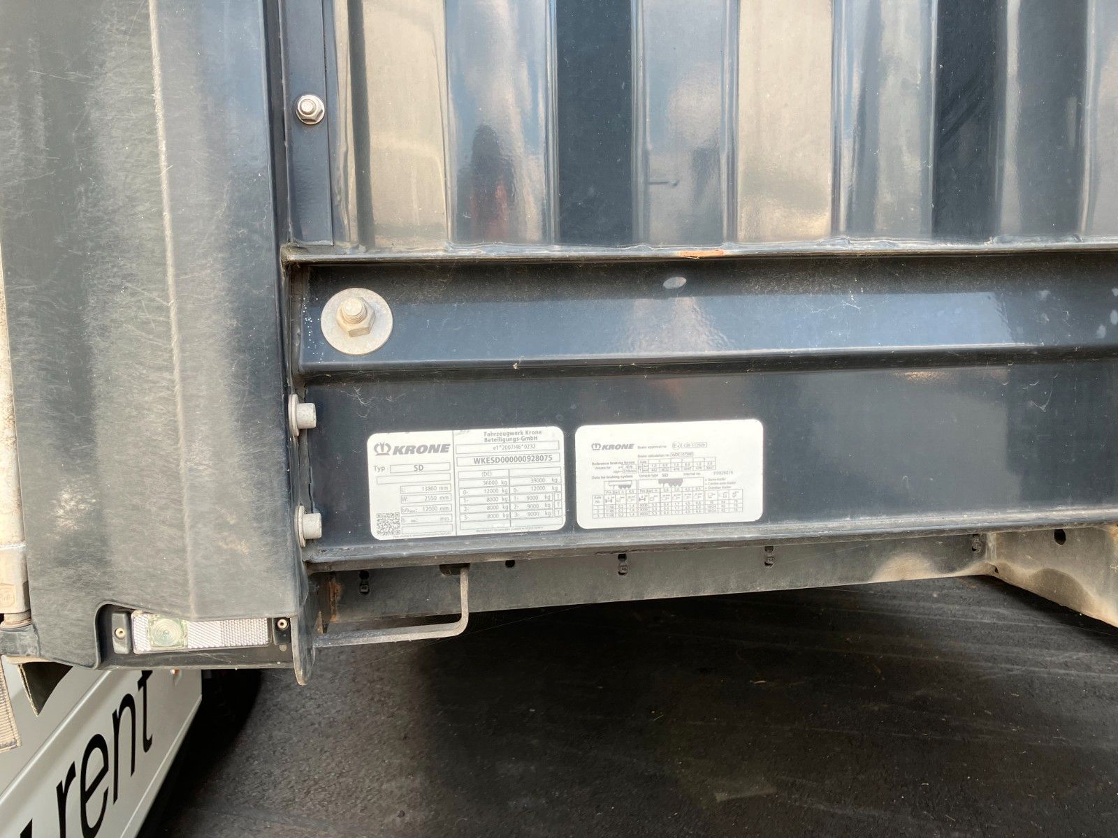 Fahrzeugabbildung Krone SDR 27 verbreiterbar Schwedenrungen Liftachse
